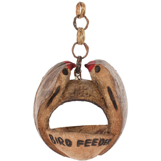 Something Different - Double Bird Feeder (One Size) (Brown) - Brown