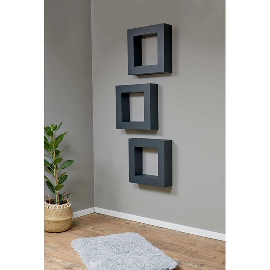 3 Piece Square Metal Cubby Shelf