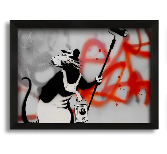 Graffiti Rat Removal - Picture Frame Painting on Canvas