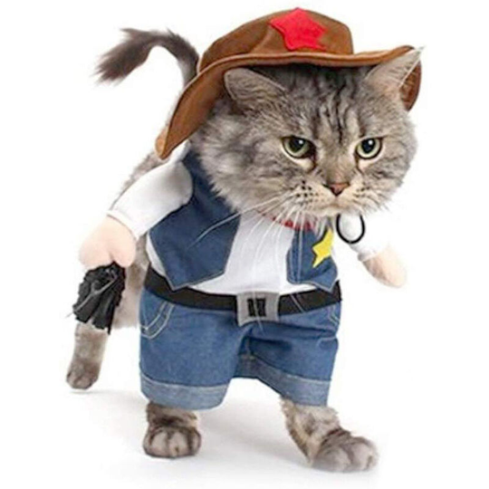 The Cowboy for Party Christmas Special Events Dog and Cat Costume (M)