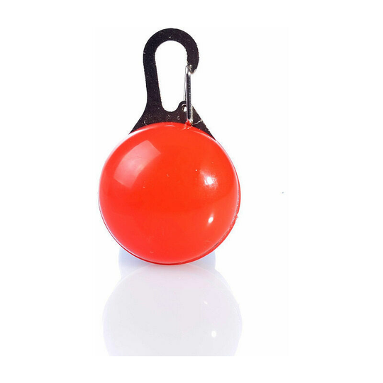 Cat and Dog LED Light PendantPet Charm Luminous Lucky Charm for DogRed