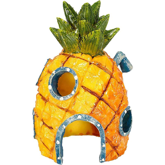 Pineapple House Aquarium Decoration, Pineapple Decoration for Aquarium Fish and Shrimp Habitat Aquarium Ornament for Fish, Shrimp, Turtles, Aquarium,