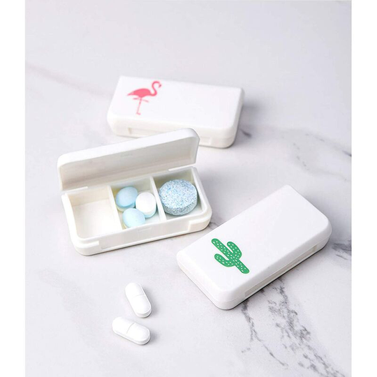 Aougo - Daily Pill Organizer, Easy to Carry, Waterproof Medicine Organizer, Vitamin Holder with for Outdoors, Travel (4 Pieces)