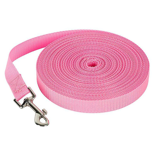 Polyester Pet Leash Dog Leash Dog Leash Tracking Leash Dog Leash Pink 10m*2cm