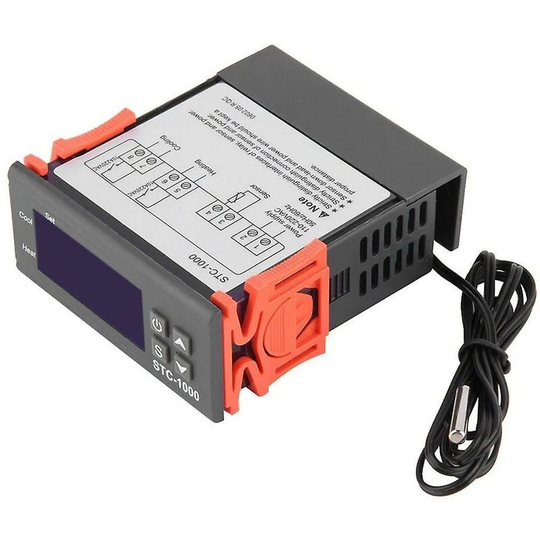 Aquarium Temperature Controller Thermostat Stc1000 Incubator Cold Chain Temperature Wholesale Laboratories Temperature (12V)