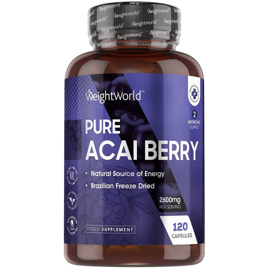 WeightWorld Pure Acai Berry Capsules 2600mg - 120 Vegan Capsules