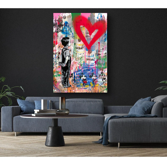Heart Ponder - Wrapped Canvas Painting