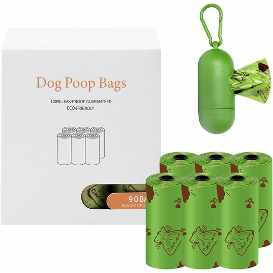Compostable Poop Bags Biodegradable Leak Proof Cat Litter Bags Disposable Portable Pet Collection Bag Dog Litter Bag
