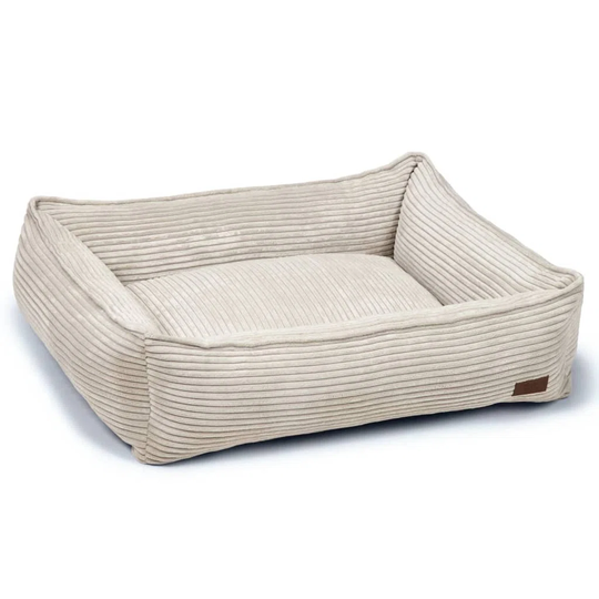 Designed by Lotte Dog Bed Ribbed 80 x 70 x 22cm Light Grey