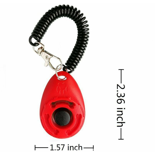 1PCS Dog Clicker and Whistle Set, Dog Training Clickers Whistle Pet Clicker Trainer Dog Training Tools Puppy Training Clicker Kit Dog Clicker Wrist