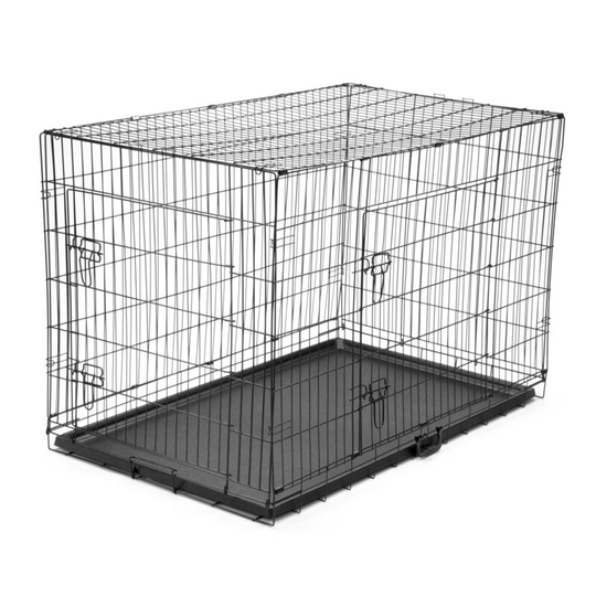 Extra Extra Large xxl Metal Dog Puppy Crate with Plastic Tray - Folding Training Pet Pen - KCT