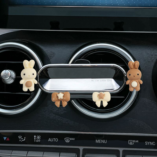 Car Phone Holder, Gravity Car Phone Holder, Universal Car Smartphone Holder,Bicolor Rabbit Miffy + Bicolor Bow - Thsinde