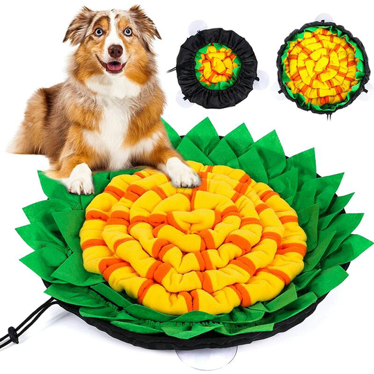G.C Dog Sniffing Mat, Dog Intelligence Games Slow Feeding Dog Educator Mats Interactive Dog Toy Dog Sniffing Mat Foldable Cover.