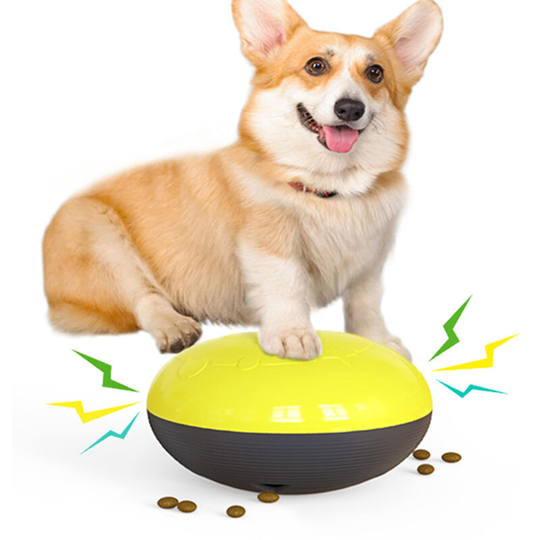 Pet Supplies Indoor Sliding Toys Durable Interactive Handout Food Puzzles for Small¡¢Medium and Large Dogs,model:Yellow - model:Yellow