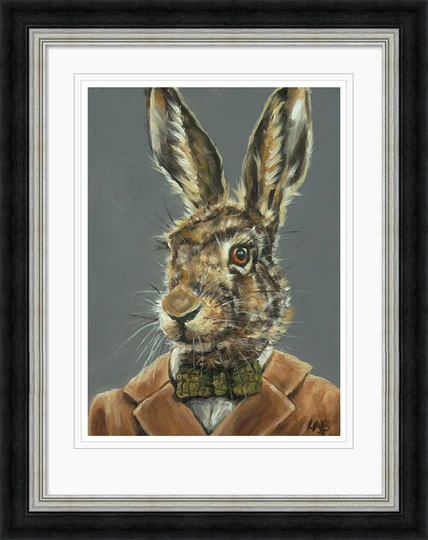 Mr.Tweed' by Louise Brown Framed Print