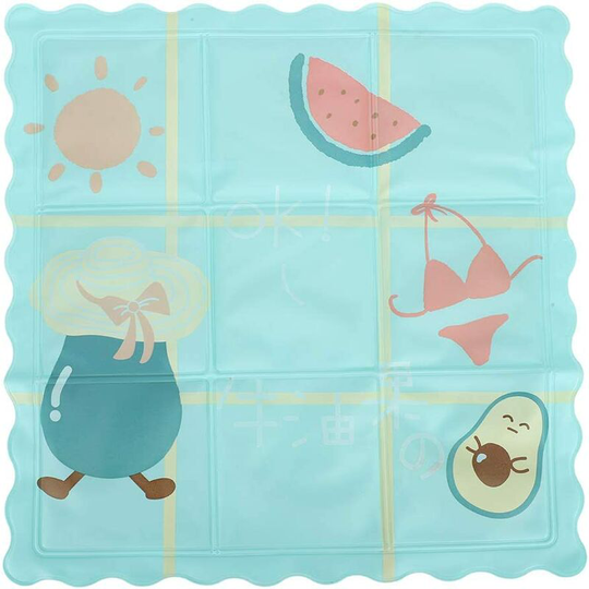 Self-Cooling Gel Dog Cooling Mat Cushion Large Cool Mat for Pets Dogs Cats Cool Bed Cushion for Dogs and Cats in Hot Summer (Avocado)