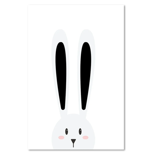 'Rabbit Ears' - Wrapped Canvas Graphic Art Print