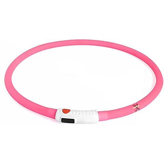 Rechargeable Led Dog Collar - Lightweight Silicone Pet Safety Collar,