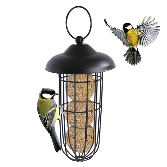 Bird feeder Food distributor for birds, bird food distributor, iron ecological cover, ecological feeder for wild birds in pvc
