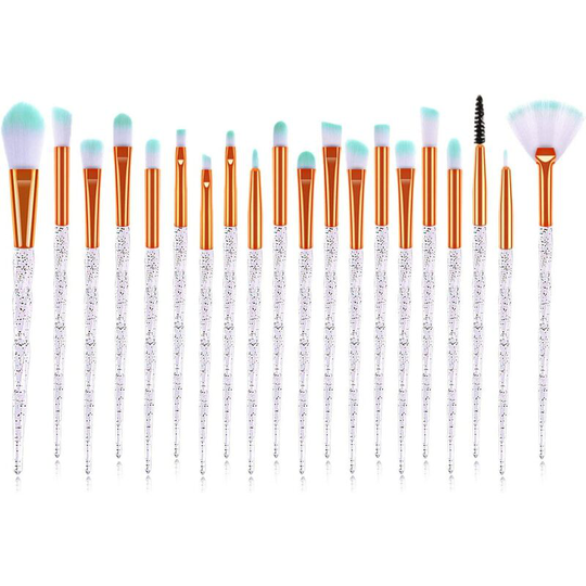 Makeup Brushes, 20pcs Makeup Brush Set for Blush Foundation Concealer Blush Highlighter Eyeshadow Brush Kit (White)