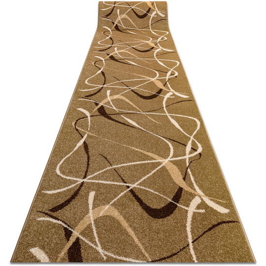 Runner karmel heat-set fryz choco nut 90 cm brown 90x1000 cm