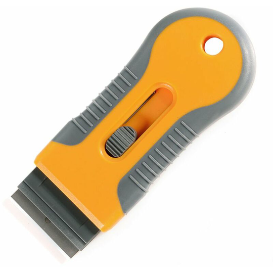 Benobby Kids - 2 pieces Professional Induction Glass Ceramic Hob Scraper Spare blades included with the Glass Scraper with cleaning brush, Ideal for