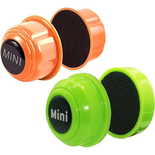 Perle Rare - 2 Pack Aquarium Super Magnetic Algae Scraper - Magnetic Brush Suitable for Small Aquariums (Orange + Green)