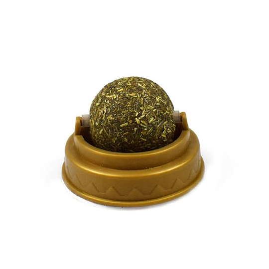 Natural Catnip Cat Wall Stick-on Ball Toy Treats Healthy Natural Remov