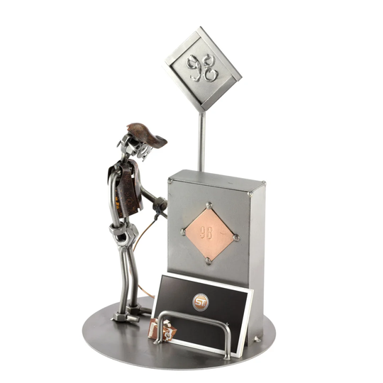 Petrol Station Screw Man Place Card Holder