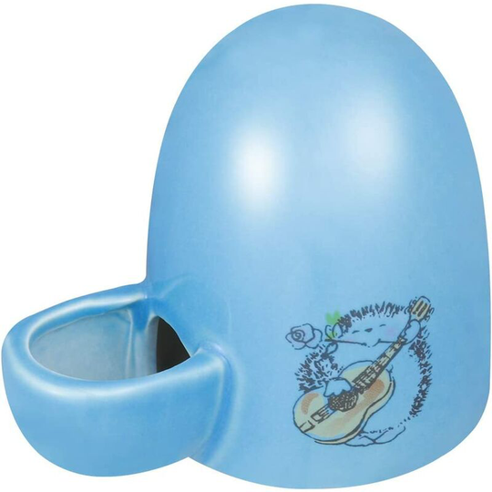 Pet Drinking Bottle Water Feeder Ceramic Silent Waterer for Small Animal (Blue)
