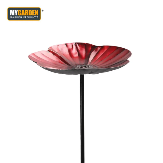 Cast Iron Poppy Bird Bath