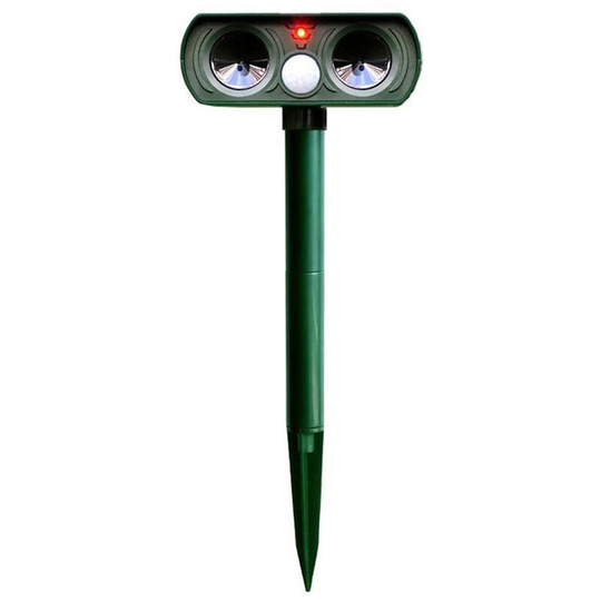 Ultrasonic Animal Repeller with Motion Sensor Solar Powered Outdoor Pest Repellent Waterproof Garden Repellers for Mice Rats Squirrels Skunks Raccons