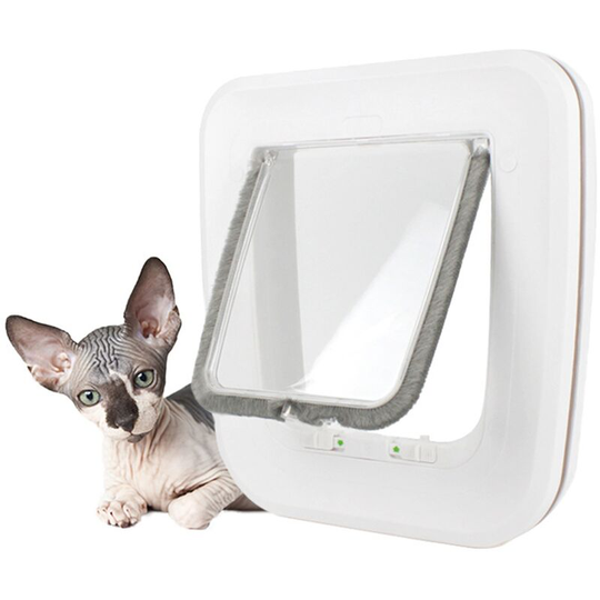 Pet Supplies Dog Door Hole Cat Door abs Japanese Creative Pet Door Self-closing Wooden Pet Door 25.5cm × 24.5cm × 5.2cm