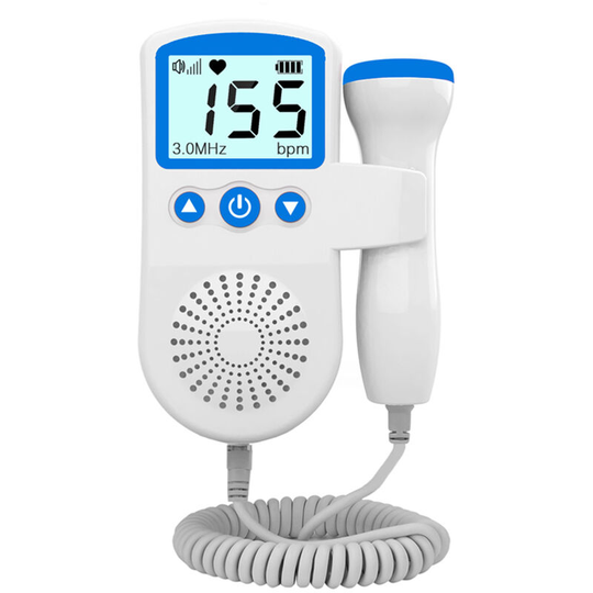 Superseller - Fetal Doppler Baby Doppler Heartbeat Monitor for Pregnancy 50-230BPM Measuring Range 3MHz Foetal Heart Rate Detector with lcd Display
