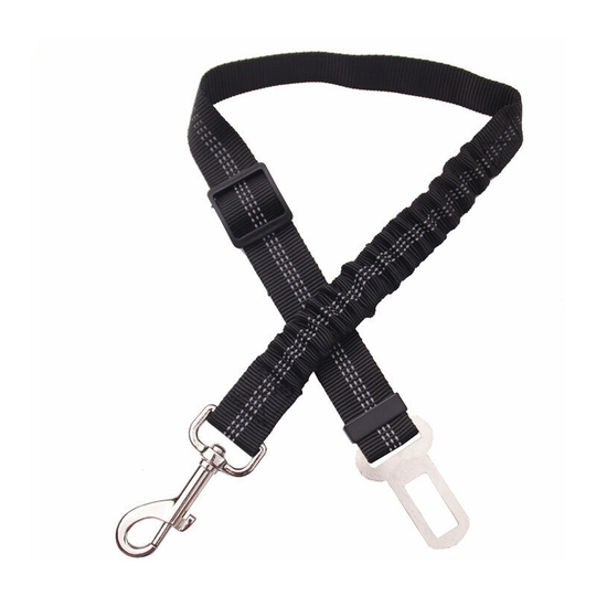 Perle Raregb - 1 car Dog safety belt, with shock absorption and elastic carabiner adjustable for dog Superior safety harness for all dogs and cats-l