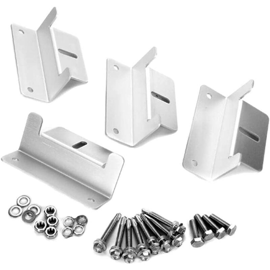 4 pieces of solar modules, Z-Montagsverungs Sets with nuts and screws for motorhome roof boats (irregular)