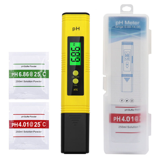 1 Pack Digital PH Meter for Water, 0.01 ph High Accuracy Pen Type PH Tester for Hydroponics, Home Drinking, Swimming Pool and Aquarium, PH Monitoring