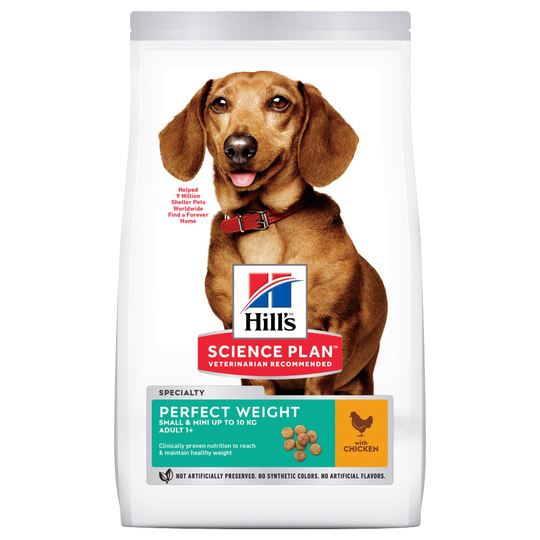 Hill's Science Plan Adult 1+ Perfect Weight Small & Mini with Chicken - 1.5kg