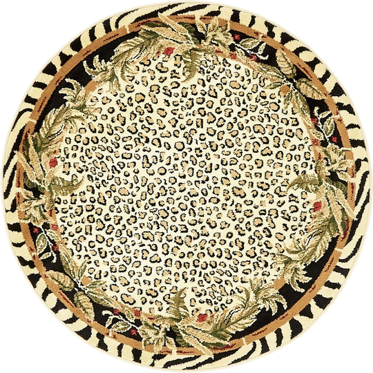 Mouser Flatweave Ivory/Black Rug