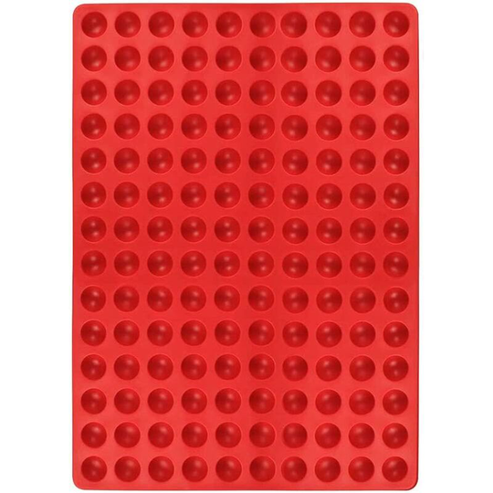 Dog Cookie Baking Mat Silicone Hemisphere Mold Cookie Baking Dish Dog Treats Mini Red Nons