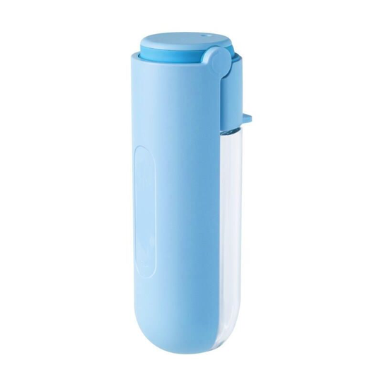 420ml Portable Water Bottle for Dog or Cat - Perfect for On the Go, Travel and Hiking - Blue