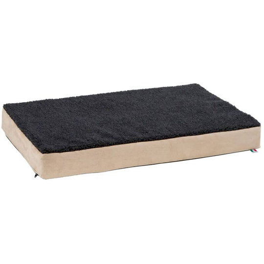 Memory Foam Dog Mattress 115x75 cm Beige and Grey 80328 Kerbl Multicolour