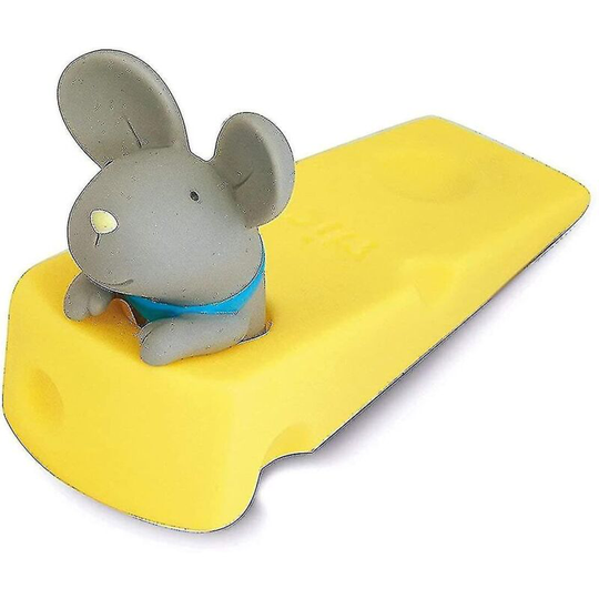Cute Mouse Plug, Gray Mouse Doorstop, Decorative Animal Doorstop, Door Wedge Mouse (1 Pc-gray)