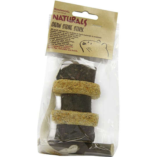 Rosewood - Gnaw Stone Small Pet Treat (One Size) (Brown) - Brown