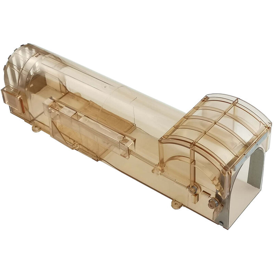 Humane Mouse Trap Enlarged Smart Mouse and Rodent Trap No Kill Reusable Small Mice Mouse Traps for House Garage Outside Kids Pets Safe Brown