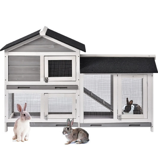 Dabbs Weather Resistant Rabbit Hutch with Ramp