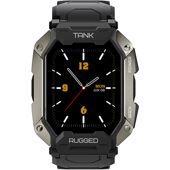 Tank M1 pro Outdoor Sports Rugged Smartwatch 1.72'' 280*320px Full-touch Screen Tough Body bt Call/Music 5ATM&IP69K Waterproof 24H Heart Rate Monitor
