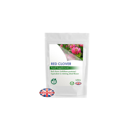 Red Clover 1000mg (90 tablets) Hot Flushes, Natural HRT Alternative