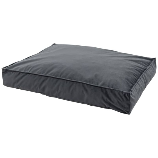 Dog Lounge Velvet 100x70x15 cm Grey Madison Grey
