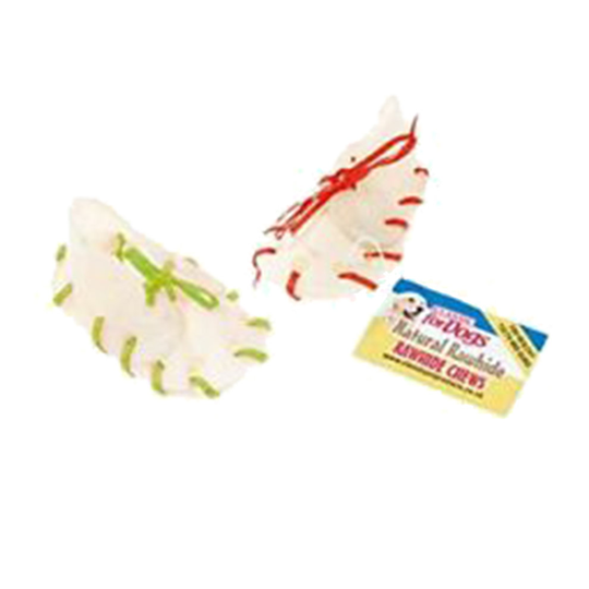 Caldex Classic Rawhide Laced Shoes Dog Chews (Pack Of 50)